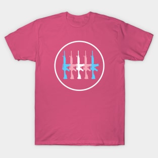 Transgender Pride Flag Rifles T-Shirt